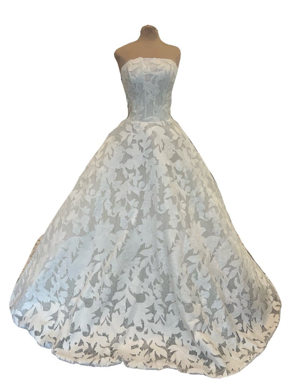 Ines Di Santo Canto Wedding Dress with Veil - Never Work, No Alterations